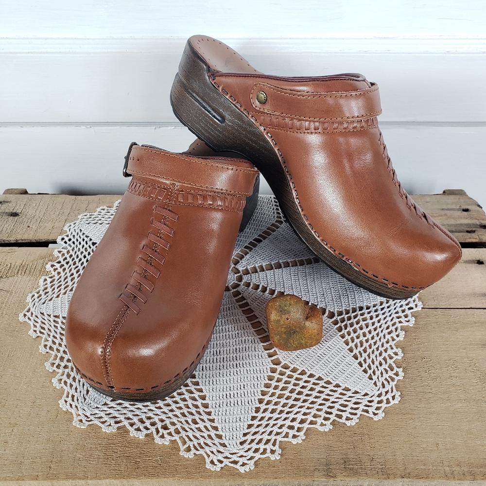 **SOLd*thankyou🌹Dansko Honey Clogs "Ingrid"▪︎Sling-back Braided Mule Slide•EU40 - Picture 2 of 15